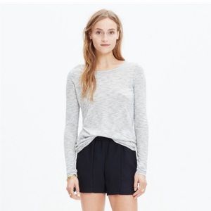 Madewell Anthem Forward-Seam Tee in Mini Stripe